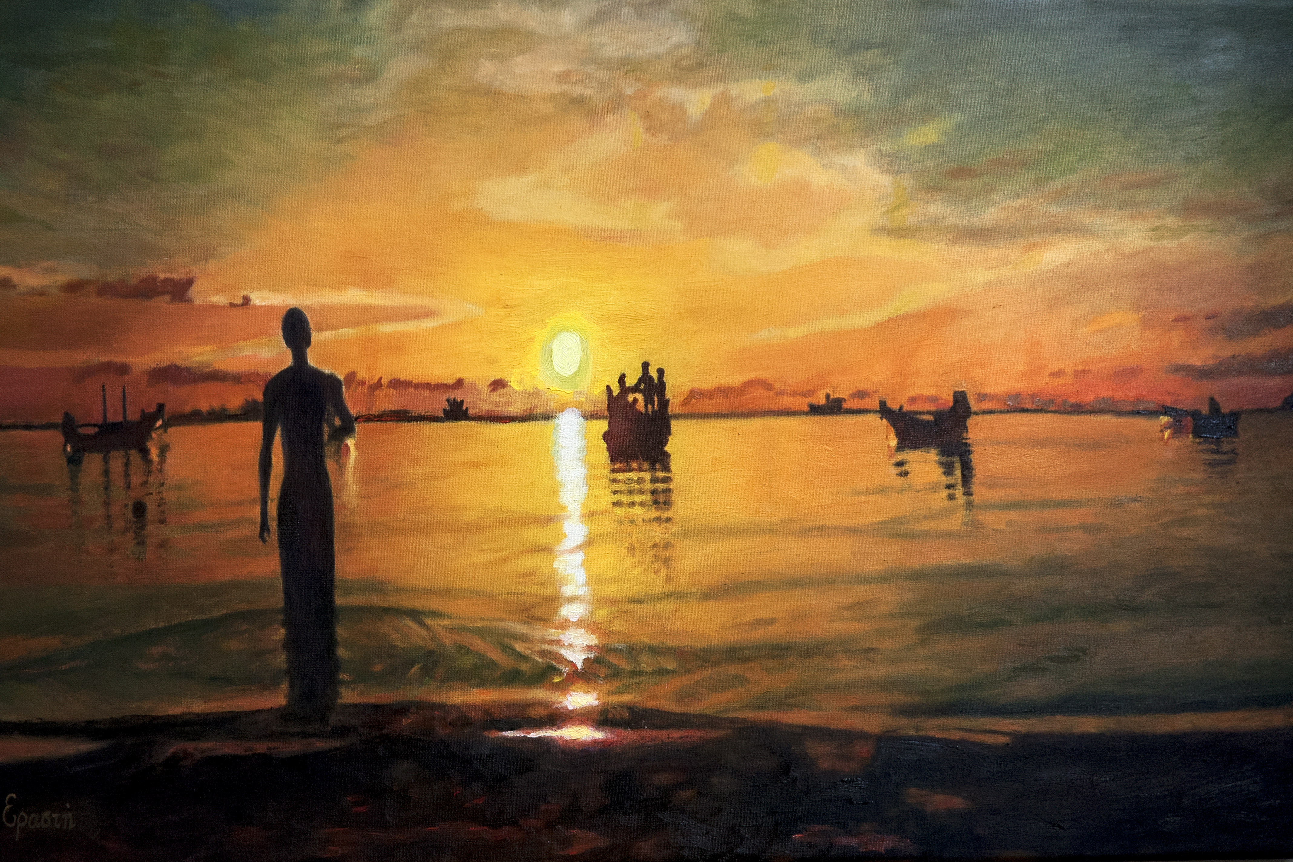 τμήμα ζωγραφικής εγκαίνια ψηφιακής έκθεσης